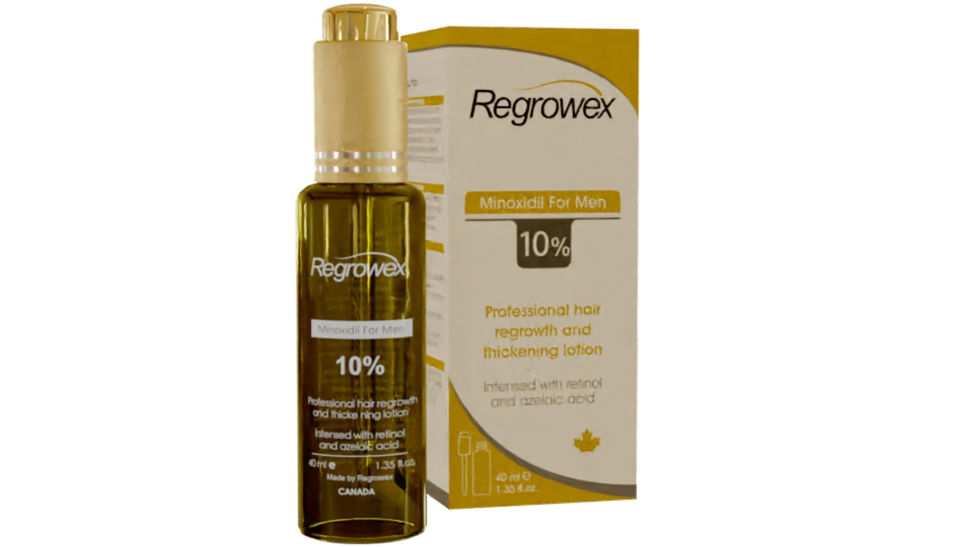 regrowex minoxidil solution 10% bottle with box